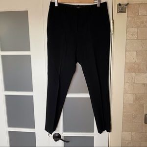 Theory Black Crepe Slim Fit Suiting Pants Size 4